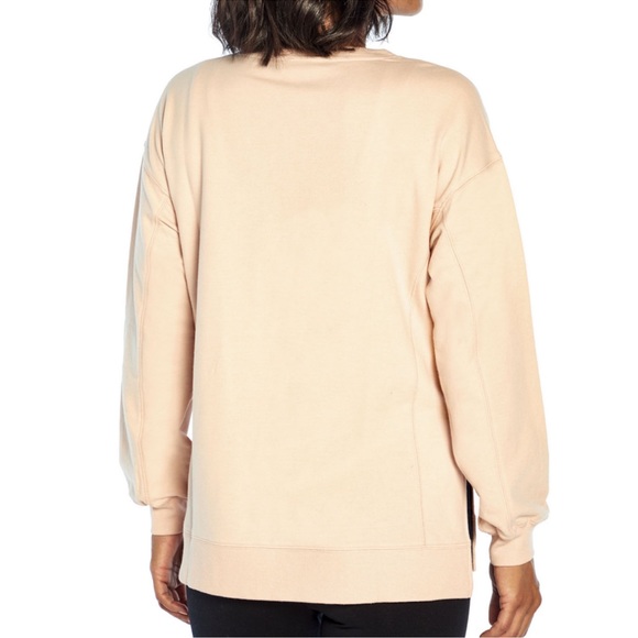 NWT Wildfox But First Cocktails Statement Light Pink Split Side Sweatshirt - Picture 4 of 9
